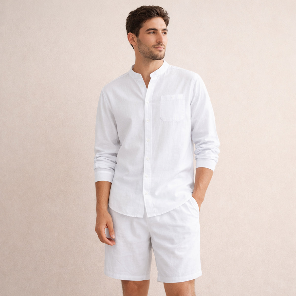 The Algrave Linen Set – Summer Co Ord for Men