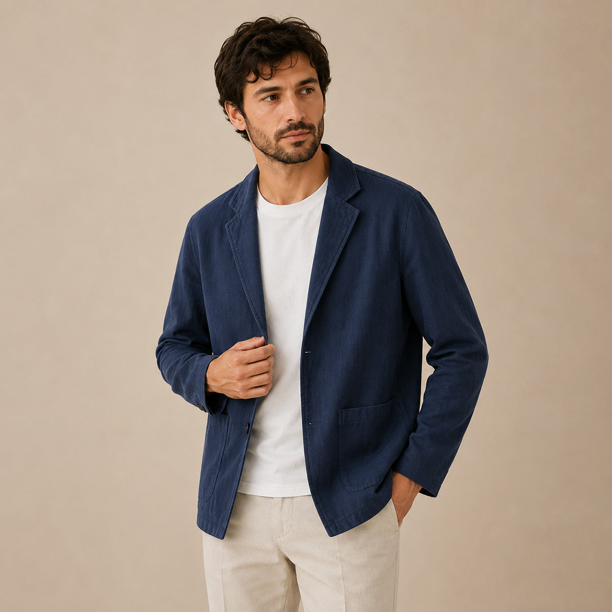 The Cedarbrook Men’s Lightweight Linen Summer Blazer Suit