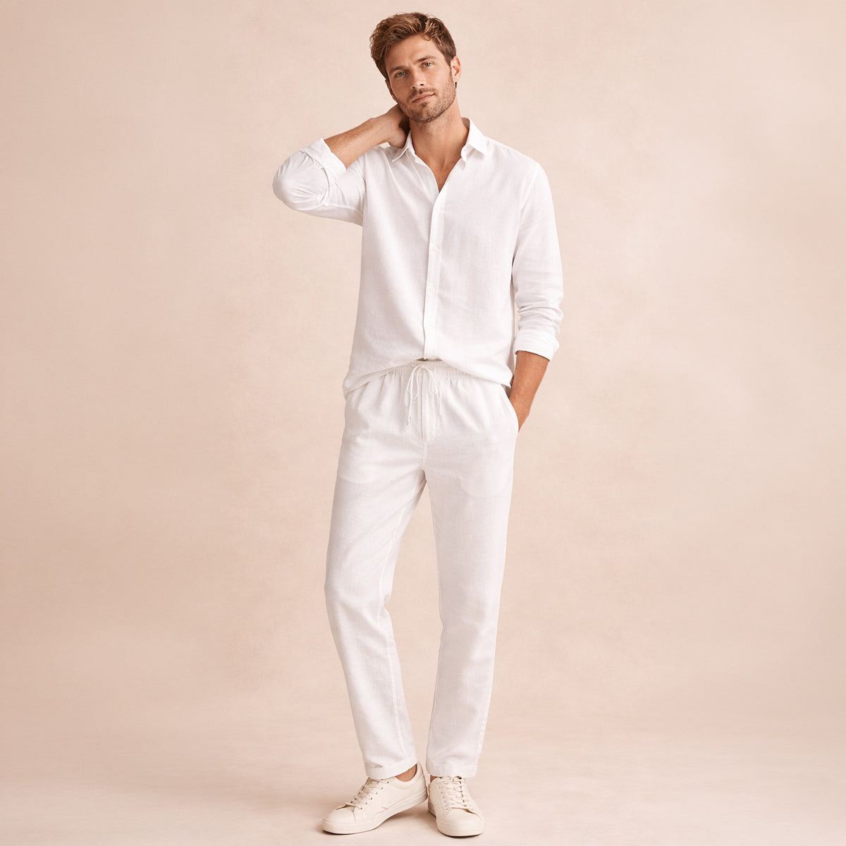 The Glenwood Hill Men’s Linen Summer Set – Shirt and Pants