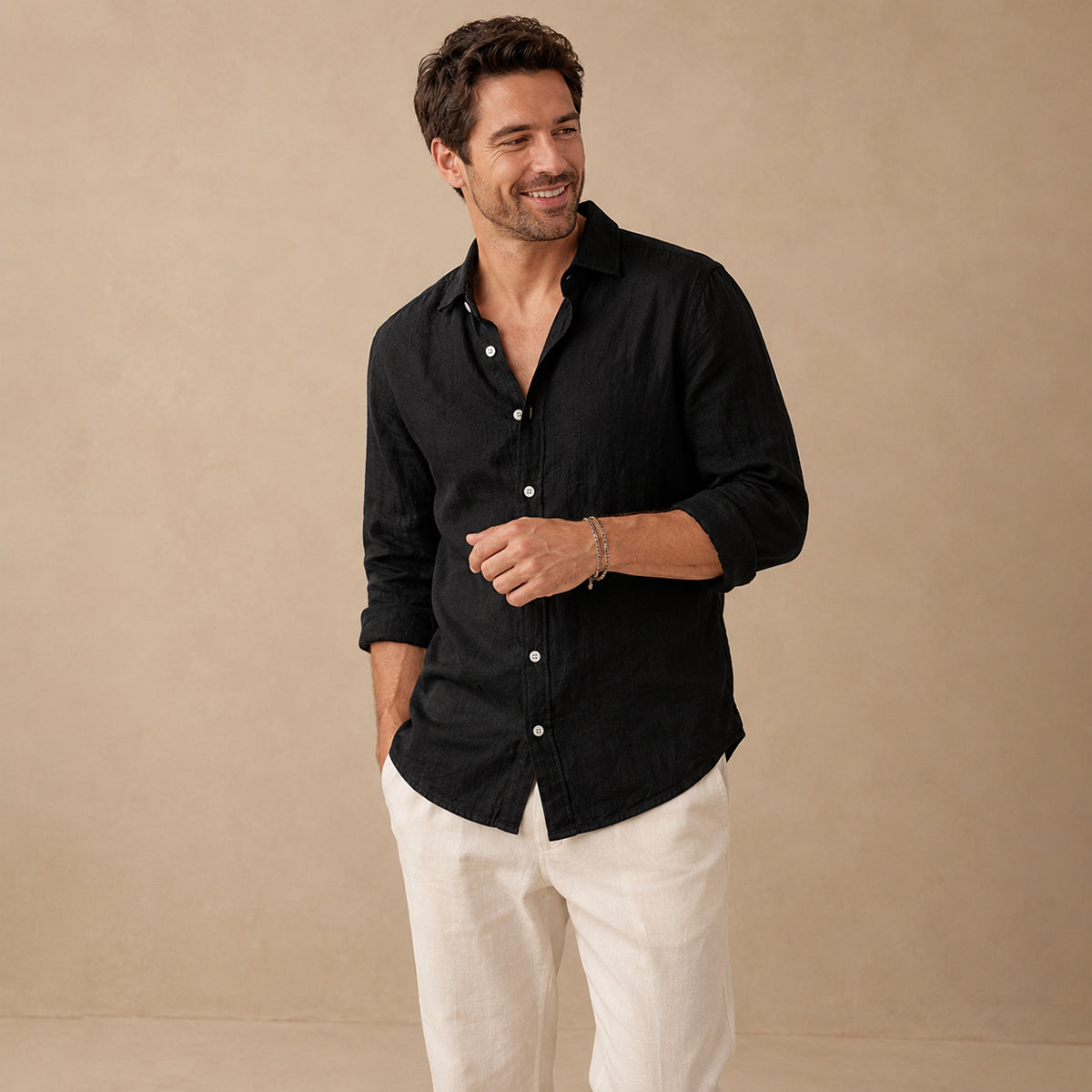 The Glenfield Men’s Linen Casual Shirt