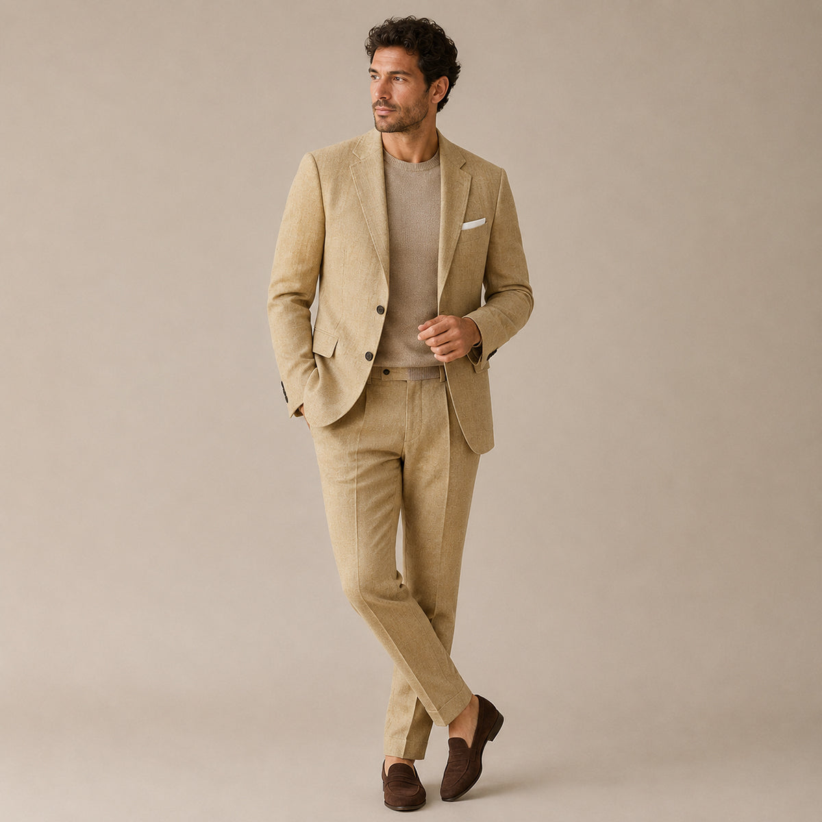 The Sheffield Men’s Slim Fit Set – Two Piece Business Wedding Suit