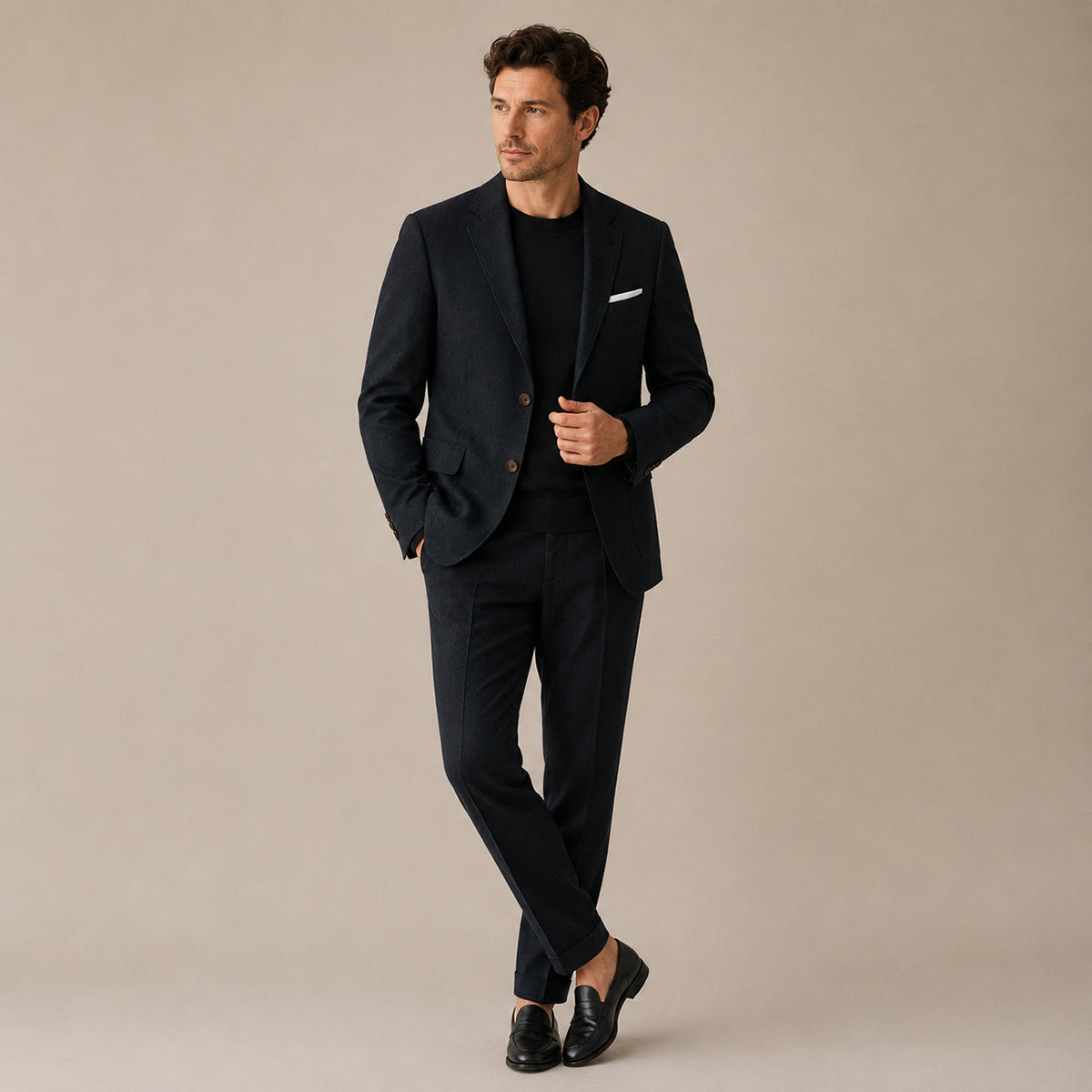 The Sheffield Men’s Slim Fit Set – Two Piece Business Wedding Suit