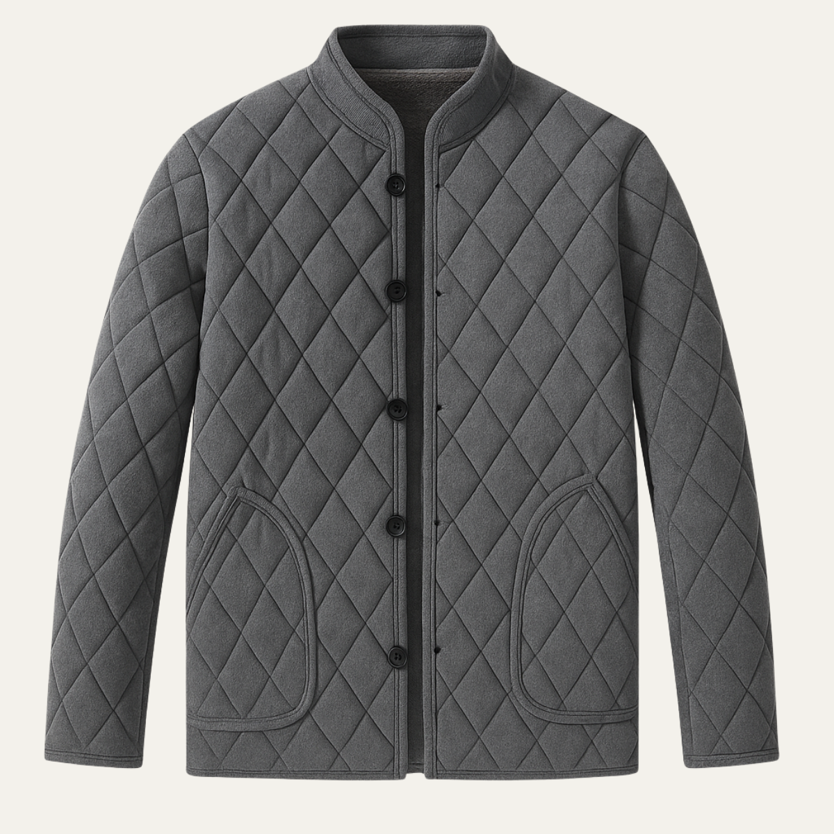 The Springdale Men’s Thick Padded Quilted Winter Jacket with Warm Fleece Lining