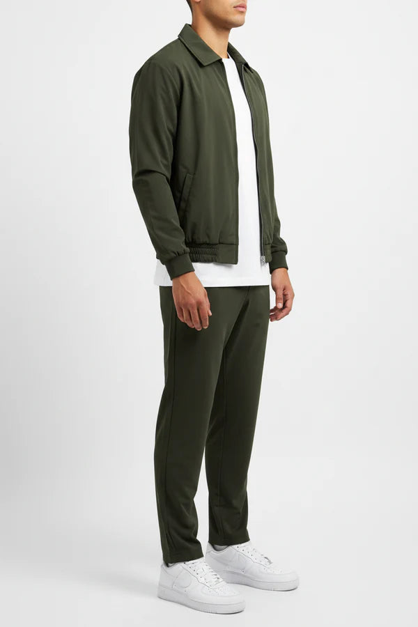 The Reno Men's Premium Tech Tracksuit Set - Army Green