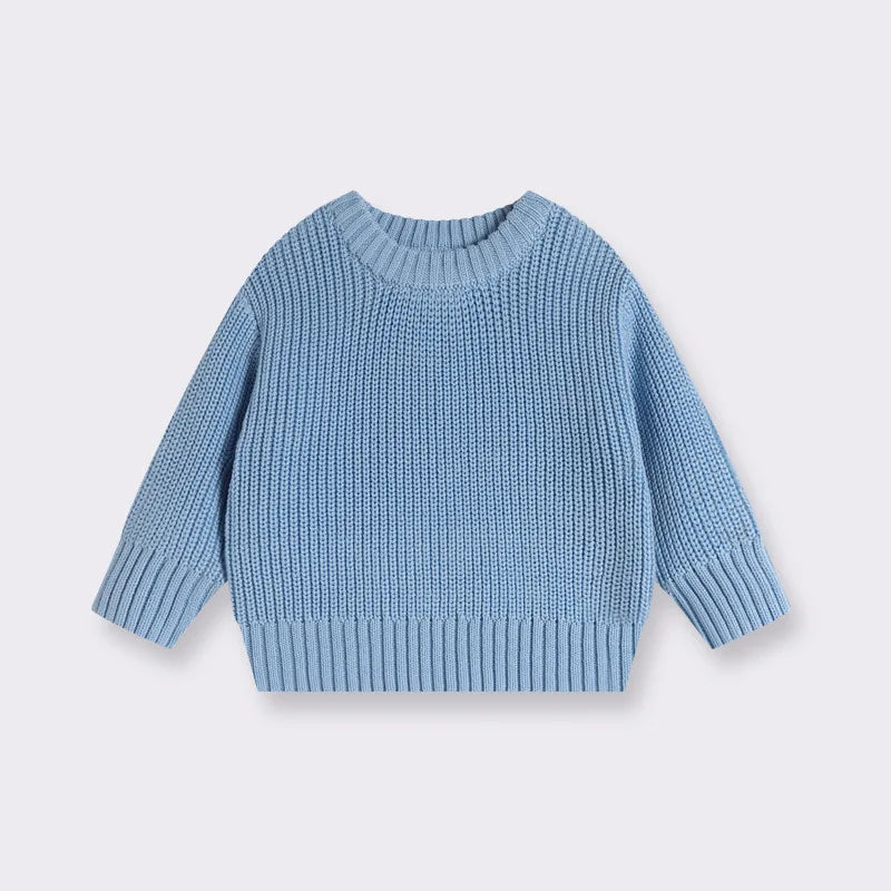 SoHo Kids Solid Color Ribbed Sweater