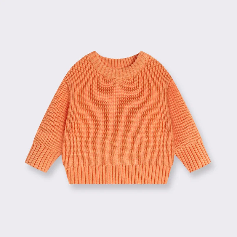 SoHo Kids Solid Color Ribbed Sweater
