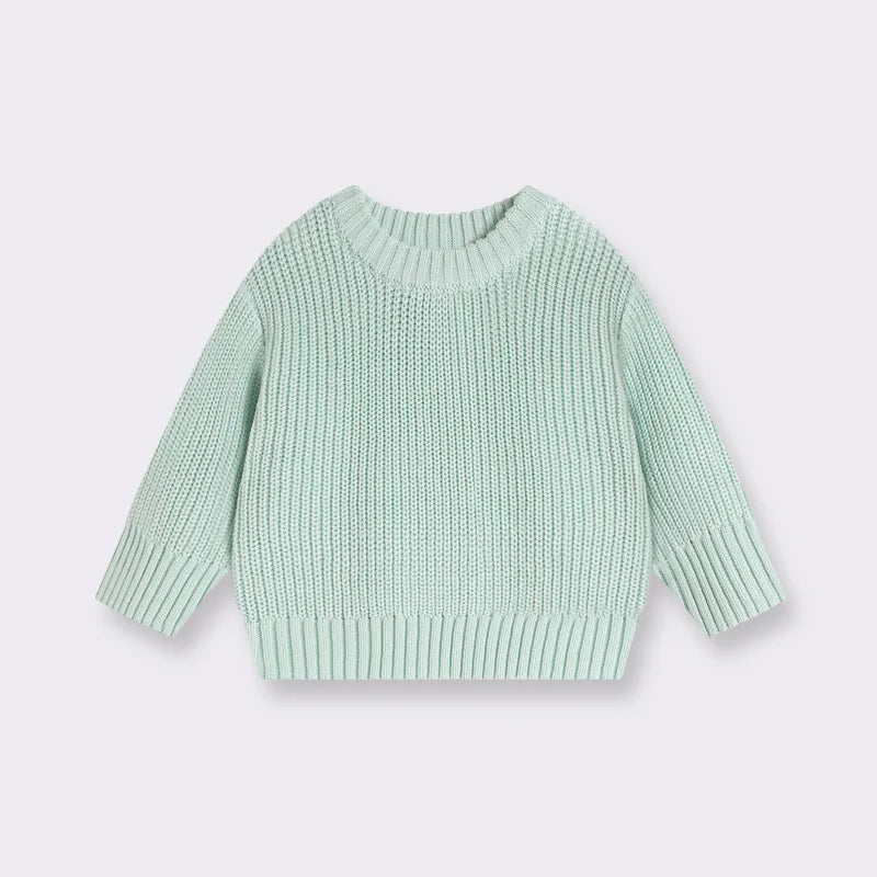SoHo Kids Solid Color Ribbed Sweater