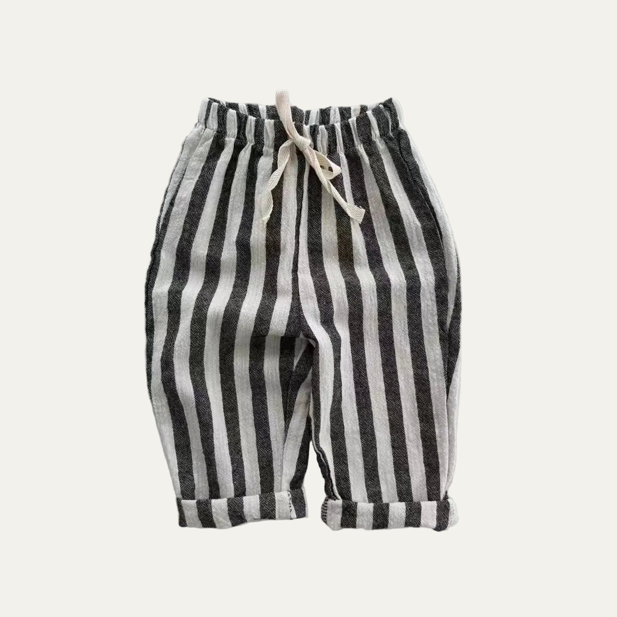 SoHo Kids Elastic Waist Striped Drawstring Pants