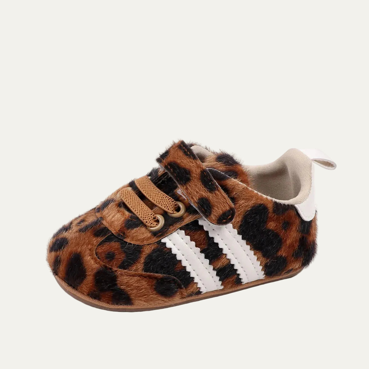 SoHo Kids Soft Sole Leopard Print Sneakers