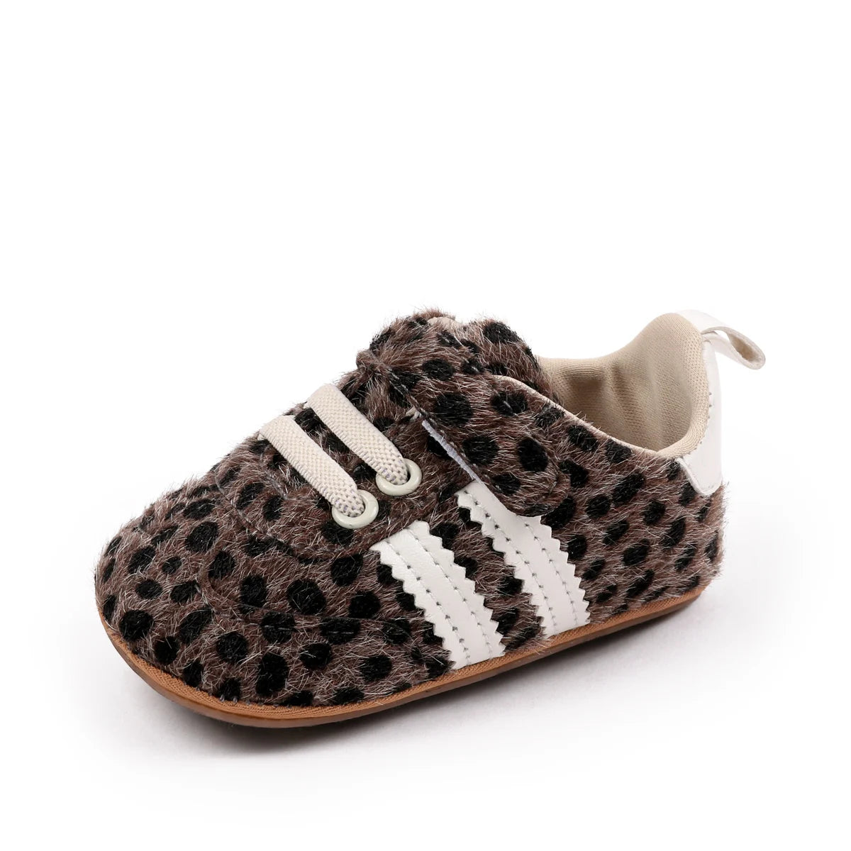 SoHo Kids Soft Sole Leopard Print Sneakers