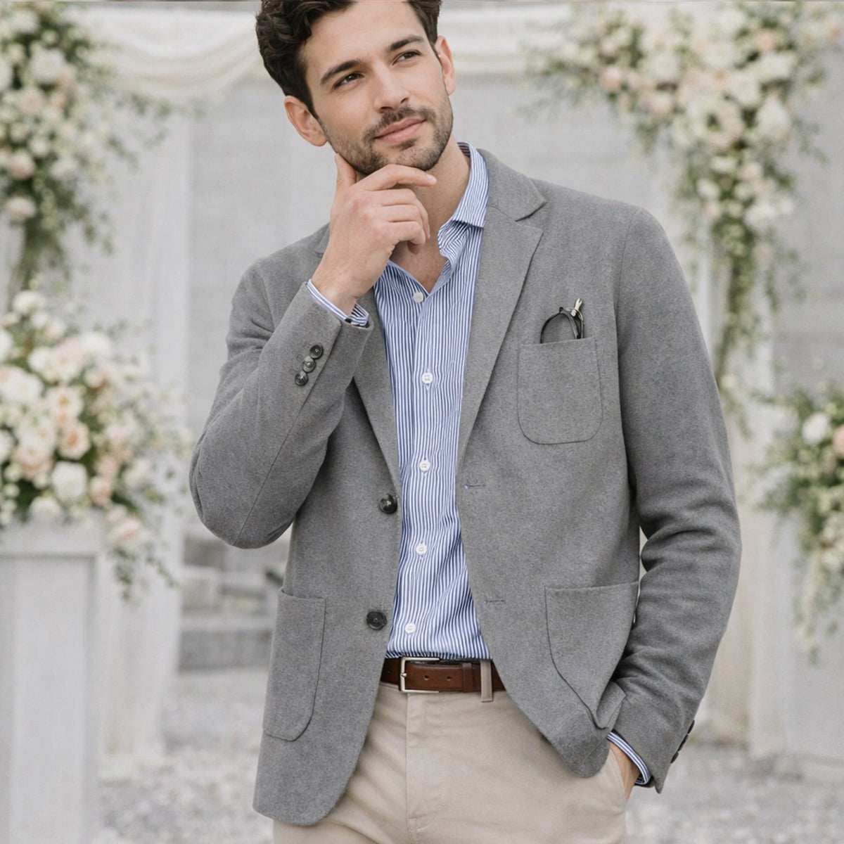 The Corsica Linen Summer Blazer - Wedding Guest Men - Formal Occasions