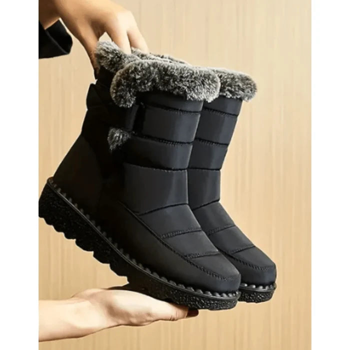 Women's Waterproof Winter Boots with Faux Fur Lining